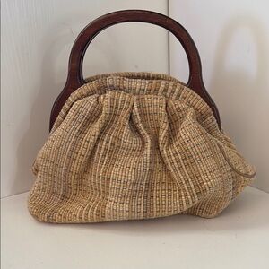 Vintage The Banner House Handbag duck logo Asheville NC tapestry woven collector